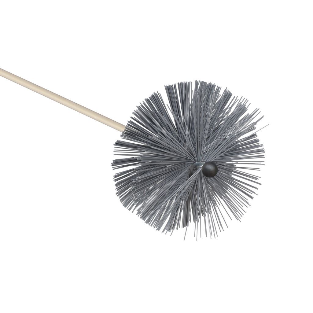 10" Hard Bristle Chimney Brush Rodstation