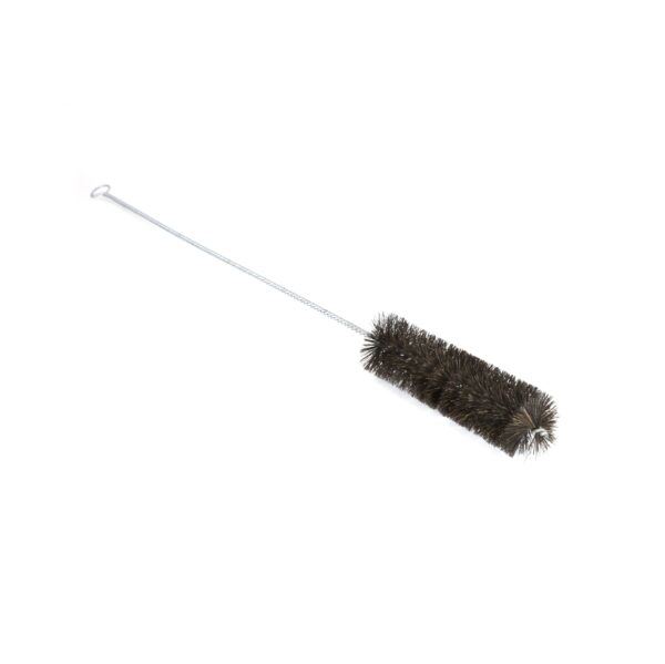 This flue brush 50mm is ideal for cleaning flues and airways on hard to reach areas in range cookers. 50mm diameter flue brush head made from Gumati. Total length measures 915mm, diameter of brush 50mm.