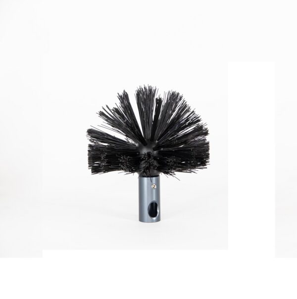 Perlon Chimney Brush 5" (125mm) Clearance - 5” diameter Perlon fibre Chimney Brush fitted with M10 thread suitable for Wohler Viper. Also includes M10 fitting for use with Rodstation power sweeping chimney rods.